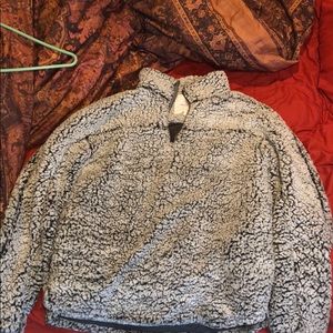 Teddy coat pull over thread and supply size LG